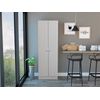 Multistorage Pantry Engineered Wood Pearl
