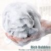 32 Pcs Bath Sponge Shower Loofahs Bulk 60 g Bamboo Charcoal Body Shower Sponge Large Mesh Puff Soft Scrubber for Men and Women Exfoliating Shower Pouf Balls with Bathing Accessories (Bright)