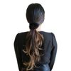 Mahogany Mink Scrunchie W/Some Black Long Hair