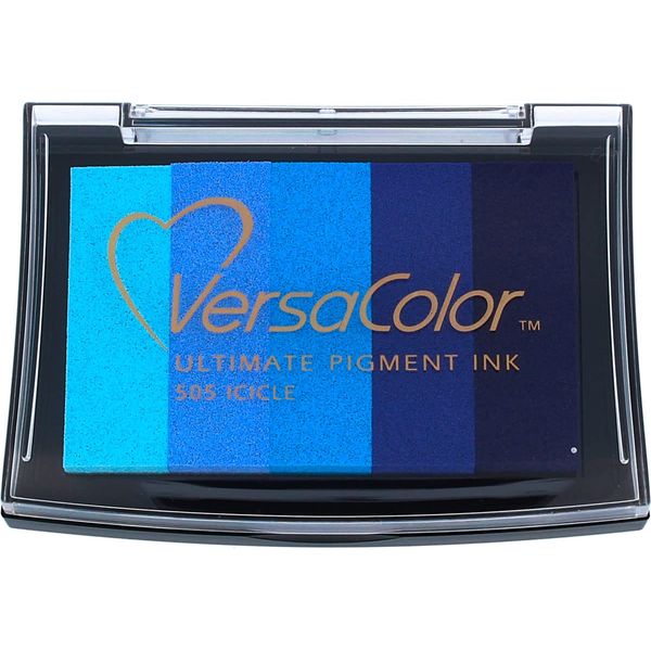 Tsukineko Versacolor Icicle 5-Colour Ink Pad, Blue