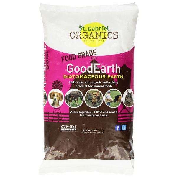 GoodEarth Diatomaceous Earth Supplement for Chicken and Farm Animals,NET WT 2 LBS