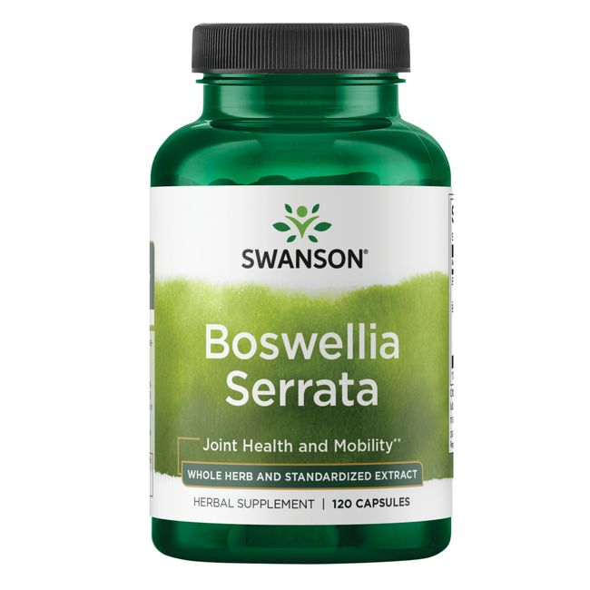 Swanson Boswellia Serrata - Whole Herb and Standardized Extract 120 Capsules