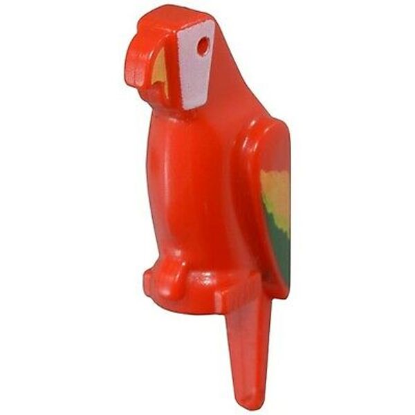 Lego PARROT Bird Animal -Red w/colorful Feathers- 2546p01- 6285 6376 6278