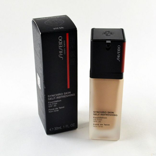 Shiseido Synchro Skin Self-Refreshing Oil-Free SPF30 Foundation SILK 310 - BOX