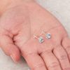 Philip Jones Light Blue Stud Earrings Created with Zircondia® Crystals