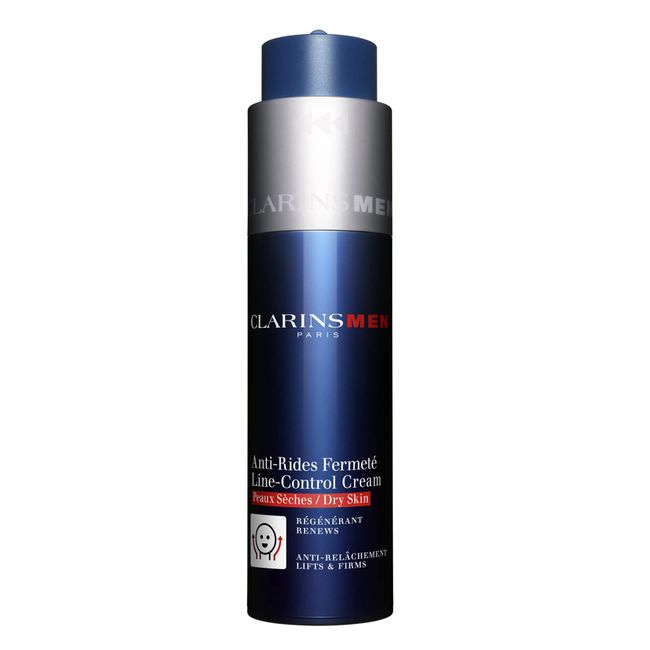 CLARINSMEN Line-Control Cream | Anti-Aging Moisturizer For Men | Visibly Firms and Tightens Sagging Skin Around Chin | Visibly Smoothes Deep Lines and Wrinkles | Dermatologist Tested | Dry Skin Type