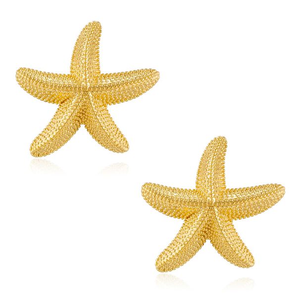 LILIE&WHITE Starfish Earrings For Women Starfish Studs Earrings Gold Ocean Studs Beach Earrings Summer Earrings Fashion Gold Starfish Earrings Jewelry