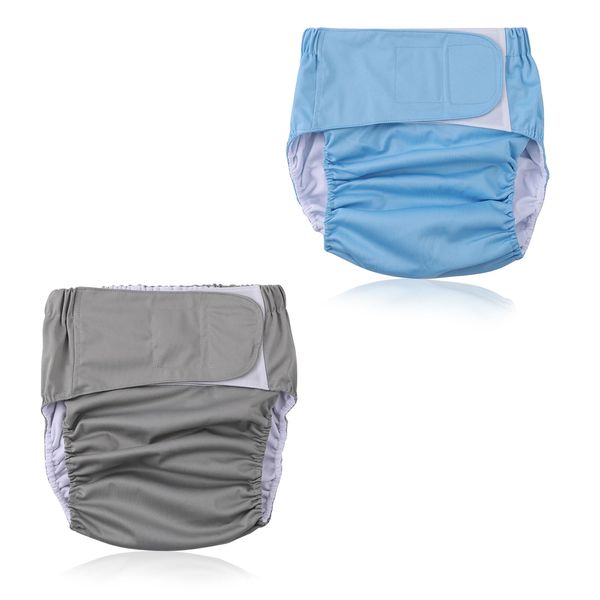 Pure Sheek Diaper Cover for Adults, Incontinence Pants, Cloth Diaper Cover, Nursing Diapers, Pants, Set of 2, Leak Proof, Elderly, Home Care, Washable