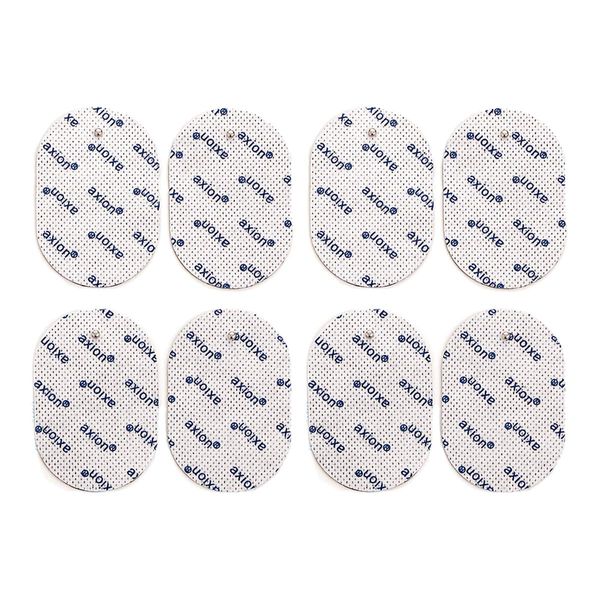 8 oval Compatible electrodes PANASONIC - Pads for TENS EMS devices - Size 70x50mm - axion brand quality