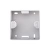 DIGITUS Cat-6A junction box - 2 port RJ45 - surface-mounted network socket - vertical supply - design-ready - pure white