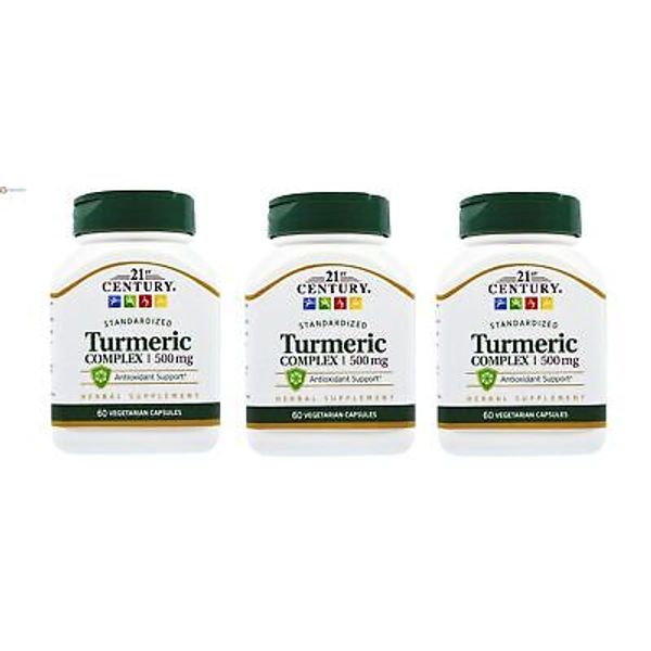 21st Century Turmeric Complex Capsule 60ct X **3 Packs**