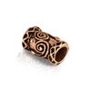 NKlaus Bronze Beard Bead Antique Rustic Look German Celtic Viking Gothic 3149