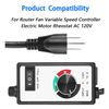 TJHSM Variable Speed Controller Replacement for Router Fan Electric Motor AC 120V 15A