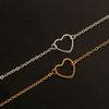 TseenYi Simple Hollow Love Bracelet Hand Chain Bracelet Elegant Bridal Bracelet Handpiece Jewelry for Women and Girls (Gold)