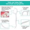 Leioua Dental Floss Picks 300 Counts Unflavored Durable Disposable Floss Threaders Pro Health Sticks for Adults and Kids 6 Travel Handy Cases