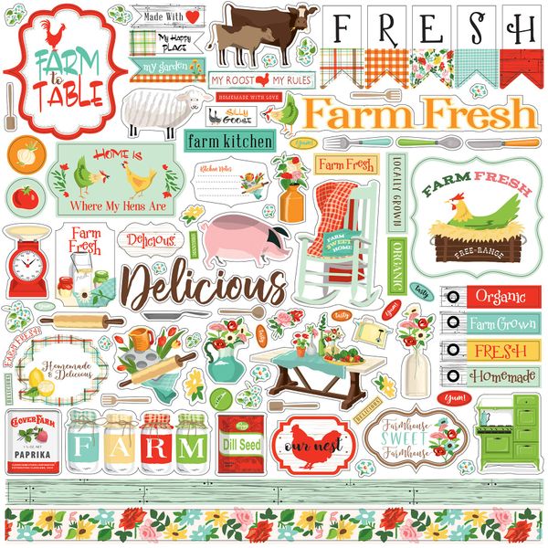 Carta Bella Paper Co. Farm to Table Element Sticker