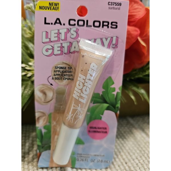 NEW LA COLORS LET’s GETAWAY HIGHLIGHTER SUNBURST Cream SPONGE TIP APPLICATOR