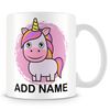Unicorn Mug - Personalised Cup with Name - Gift for Kids