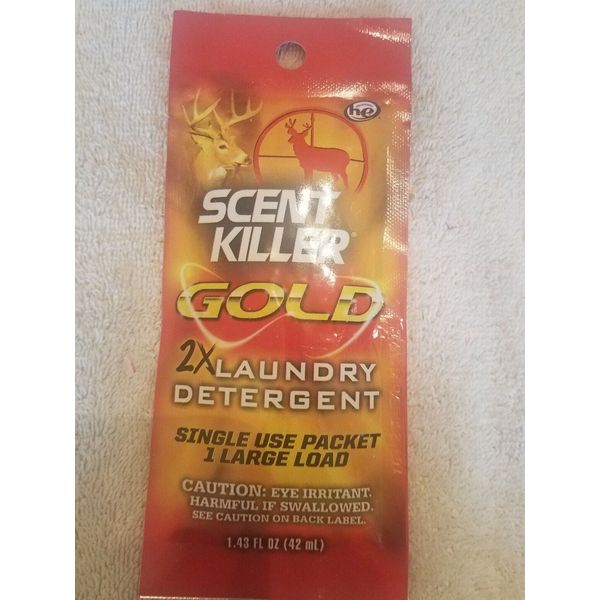 Wildlife Research Scent Killer Gold 2X Laundry Detergent  Single Use Packet