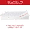 Waterproof Quilted Crib Mattress Protector, 52X28", Extra Soft & Breathable