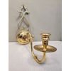 EB Baldwin Brass Wall Candle Sconce, Colonial Williamsburg Palace Warming Room