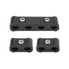 X AUTOHAUX 2 Set 8mm Car Engine Spark Plug Wire Separator Looms Divider Black