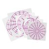 YYlingx 6pc 8/12/16 Segment Dot Painting Tool Stencils Target Pattern Template Set for DIY Painting Art Projects