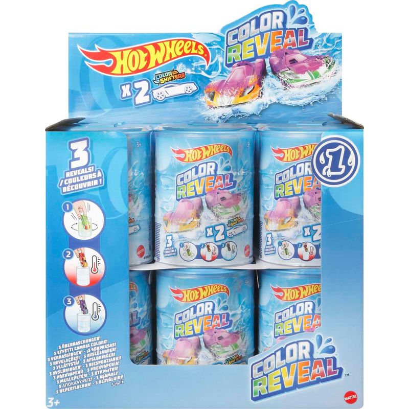 Hot Wheels Color Reveal 2 Pack of Vehicles with Surprise Reveal & Color ...