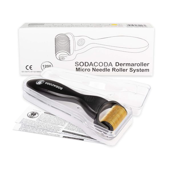 Sodacoda 1200 TITANIUM Micro Needles Derma Microneedle Roller very deep scars, severe cellulite, deep stretch marks - 2.5 mm