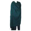 Yak Wool Blend |Blanket/Throw |Nepal |Handmade |Over-Sized | Aqua & Black