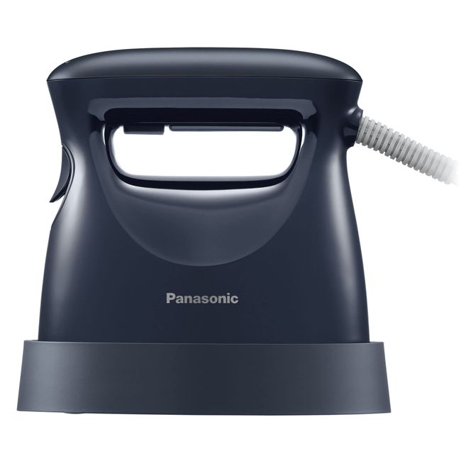 Panasonic NI-FS580-A Clothes Steamer, 360° Powerful Steam, Compact Type, Grayish Navy