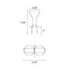 Thunder Group 2 Holes Condiment Jar Holder