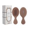 RHOS Hair Brush, Mini Comb, Portable, For Men, Women, Kids, Dry and Wet Use, Cute, Portable Hair Brush, Mini Hair Care, Smooth, Mocha