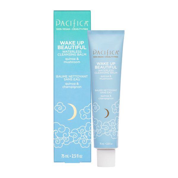 Pacifica Beauty Wake Up Beautiful Waterless Cleansing Balm, 2-in-1 Makeup Remover & Cleanser, Vegan & Cruelty Free