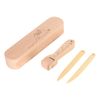 Schneider Clapper Set Seam for Patchwork Pressing Wheel Tool Beech Wood Sliding Wheel Roller Notions