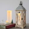 Homemory 10" x 4" Large Waterproof Outdoor Flameless Candles with Remote Control and Timer, Battery Operated Flickering LED Pillar Candles for Outdoor Larterns, Porch, Long Lasting, Set of 2