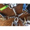 Quick Release Keyring,10 Pcs Portable Detachable Key Ring, Double End Split Keyrings, Key Organizer Coupling, Nickel Plated