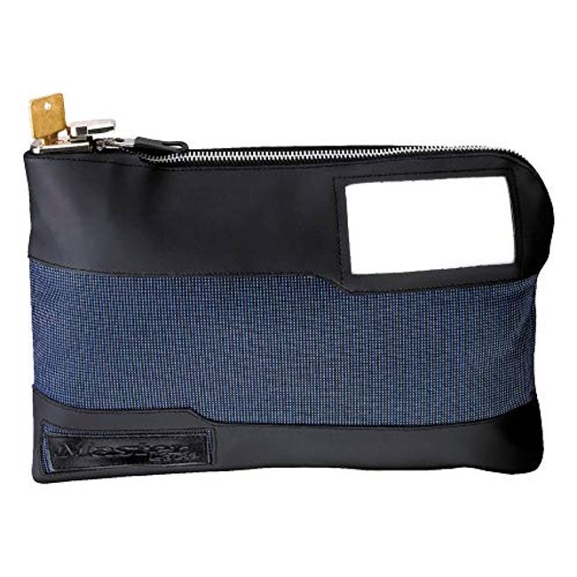 Master Lock 7120D Money Bag with Key Lock 11-1/2 Inch Long, Blue