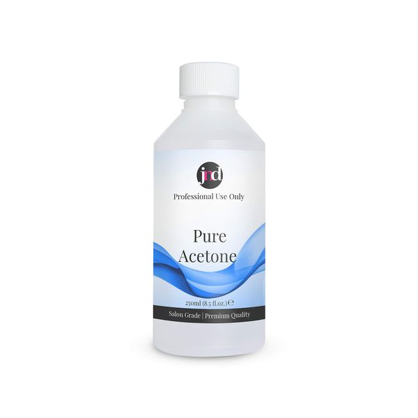 JND 100% Pure Acetone Soak-Off Gel Acrylic Tips Nail Glue Nail Polish Remover (250ml)