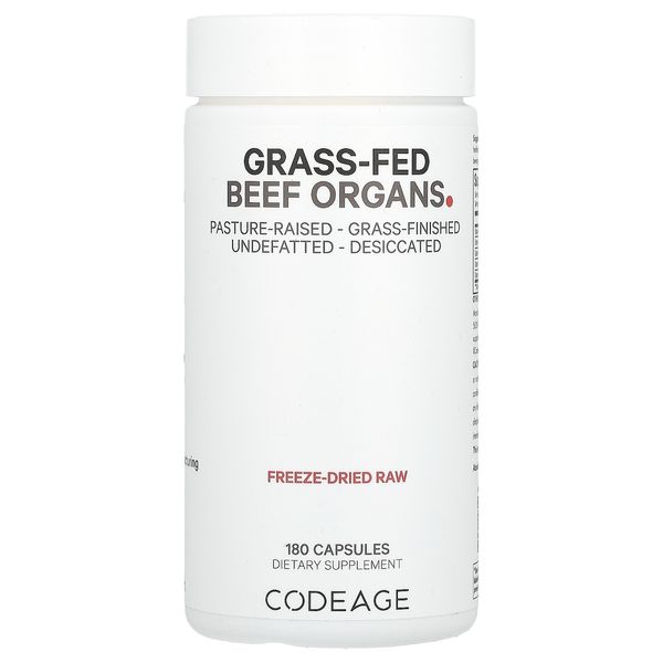 Grass-Fed Beef Organs, 180 Capsules
