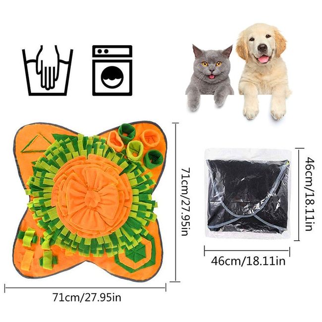 Dogs Snuffle Mat Pet Leak Food Anti Choking Mat Cat Dog Training Blanket  Nose Work Toy Pet Slowing Feeding Intelligence Mat