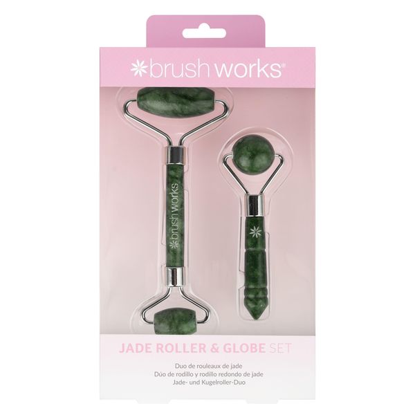Brushworks Jade Roller & Globe Set