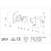 Geba Surface-Mounted 2-Sided Spring Return Key Push Button Switch MSC-APZ 1-2T/1 with PHZ - 110.1301.1A