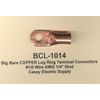 5 Bare Battery COPPER Ring Lug Terminal Connector #1/0 Wire Gauge 1/4" Std MOLEX