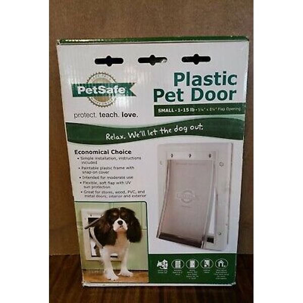 PetSafe Plastic Pet Door White PPA00-10958 Small 1-15 LB