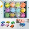 Bath Bombs for Kids with Surprise Inside, 12 Cars Bath Bombs Gift Set for Children Birthday Halloween Christmas Present with Pull-Back Car Inside, Bubble Kids Safe Bath Fizzy Ball for Boys Girls