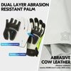 Vgo... Chainsaw Gloves 12-Layer Protection on Both Hands in Cowhide, Forestry Work Gloves Touchscreen Utility Touchscreen