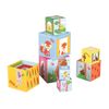 Lelin 10 PC Forest Animals Numbers Stacking Cubes Educational Toys For Children