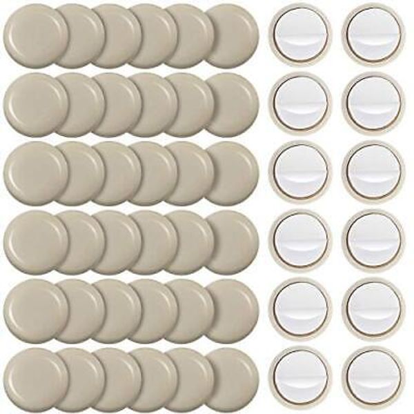 36 Pieces 1 Inch Furniture Sliders for Carpet, 1 Inch Self-Stick Furniture