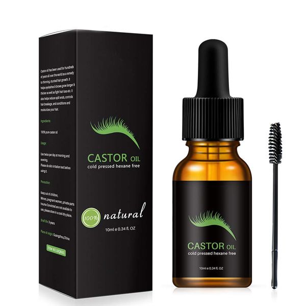 Lash Force-Wimper-Wachstum Serum Lashes-Wimper Serum Brow Lash Growth Serum, Augenbrauen-Enhancer aktivieren Wimper-Wachstum Organic Castor Oil Lash Growth Serum Stimulieren (10 ml/0.34fl.oz)